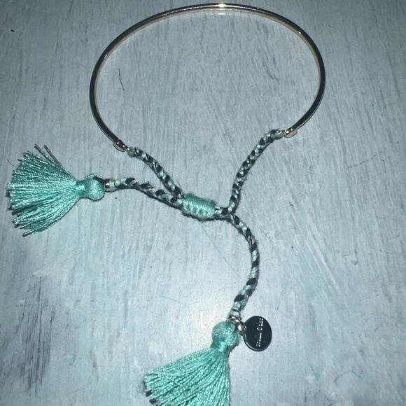 Stella & Dot Fete Gold/blue/aqua Bracelet -So Cute! - Picture 1 of 7